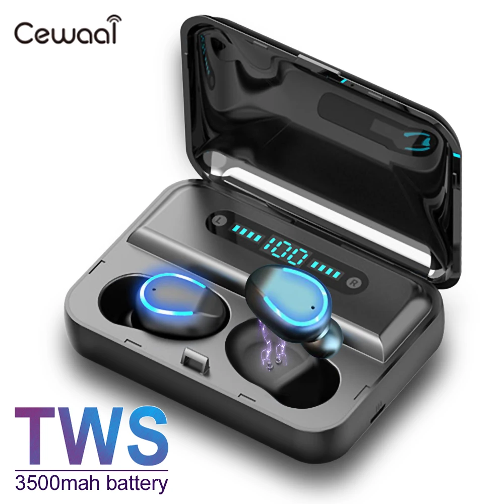 Беспроводной наушники-вкладыши TWS Bluetooth 5 0 наушники Водонепроницаемый HD