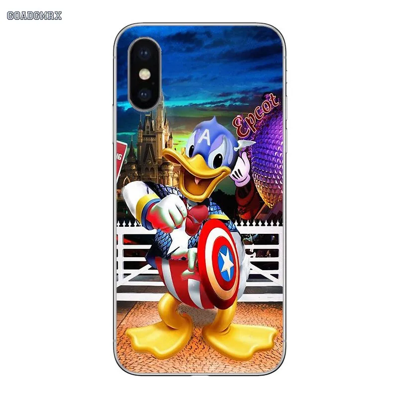 Мягкие прозрачные чехлы Дональд Дак для huawei P Smart 2019 G7 G8 P7 P8 P10 Plus P20 P30 Pro P9 Lite Mini 2017 |