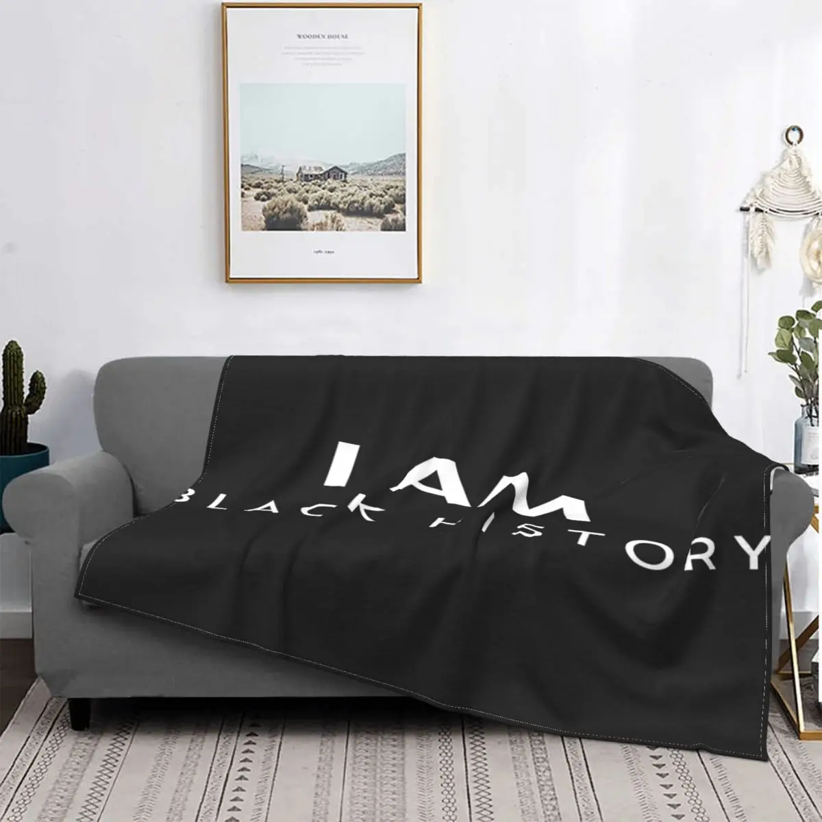 

«I Am Black History»-Manta a cuadros para cama, colcha de verano, 220x240