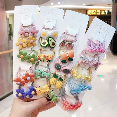 Детские и девочки волосы кольцо не повреждает канатная Резиновая лента