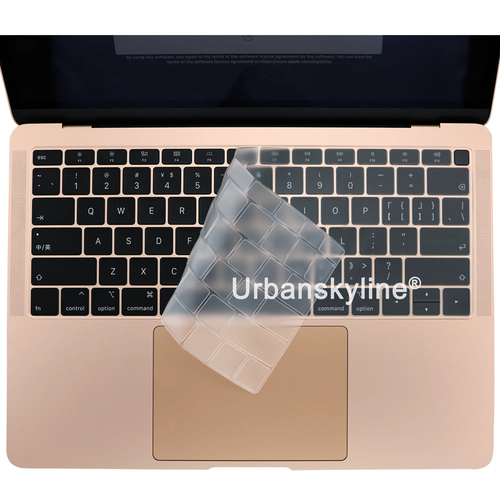 

for Macbook Air 13 M1 11 Pro 13 16 Touch Bar ID 15 17 12 Retina Silicone TPU Protector Skin EU A2179 A2337 A2338