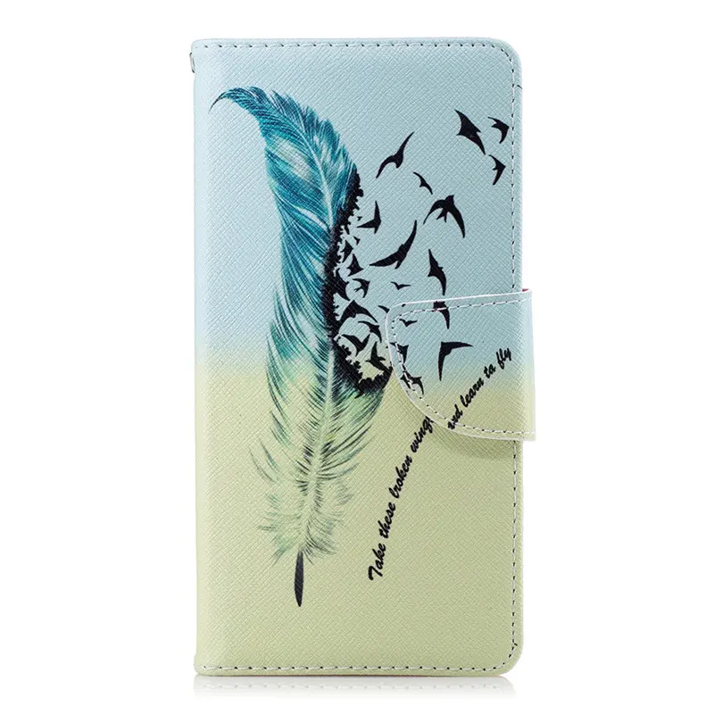 Feathers Birds Чехол для телефона с откидной крышкой чехол для Nokia 2 3 5 6 8 3310 2,1 3,1 5,1 6,1 7,1 в ретро стиле с изображением медведя сливовое дерево капа, высокое качество второй кожаный чехол D07Z - Цвет: Feathers Birds