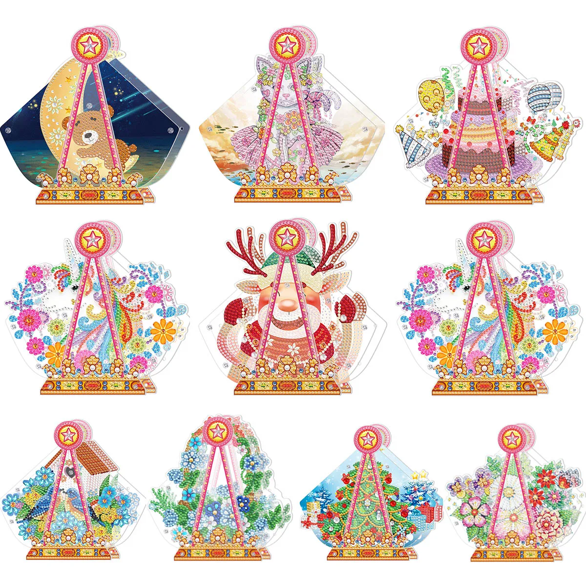 

Алмазная живопись, новый дизайн, полный алмаз, пиратский корабль, цветок, качели, Санта-Клаус, Алмазная мозаика, Рождественское украшение, де...