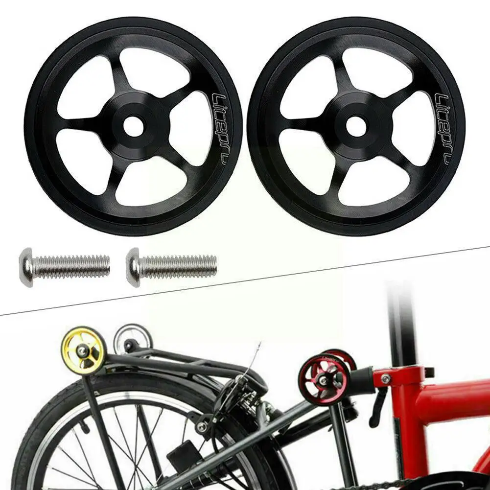 

Aluminum Alloy Folding Car Modified Portable Push Wheel For 6mm Suitable Parts Cycling Shaft W8Q1