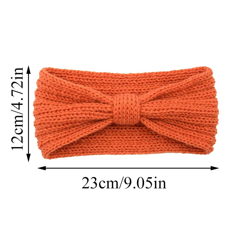 2019 Autumn Winter Warm Knotted Bow Headband Handmade Wool Knit Hairband Women Soft Stretch Headwear Hair Accessories Head Wrap |