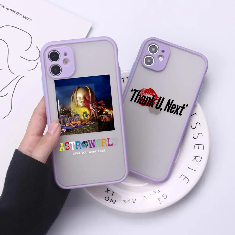 

Travis Scott Astroworld Thank You Next Camera Protection Phone Cases For iPhone 11Pro Max XR XS Max X 8 7Plus Shockproof Cover