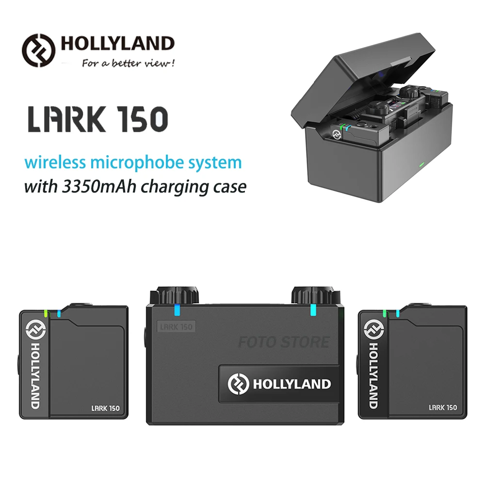 Hollyland Lark 150 соло Беспроводная микрофонная система RX TX комплект портативный мини