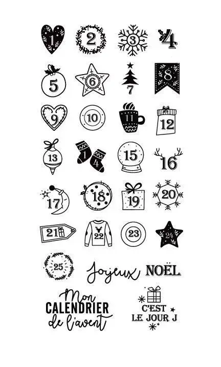 Французские прозрачные штампы для скрапбукинга/изготовления