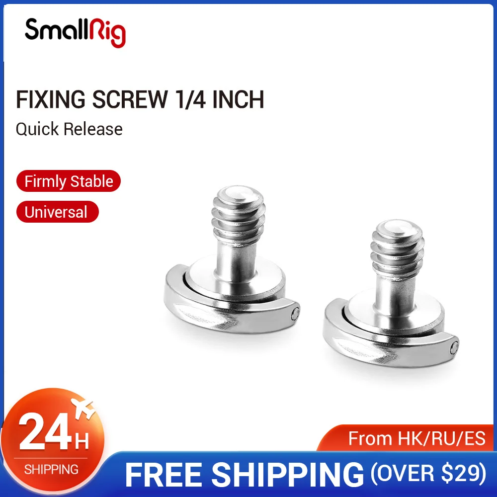 

SmallRig D Shaft D-ring 1/4 Inch Thead Camera Screw for DSLR Camera Rig - 838