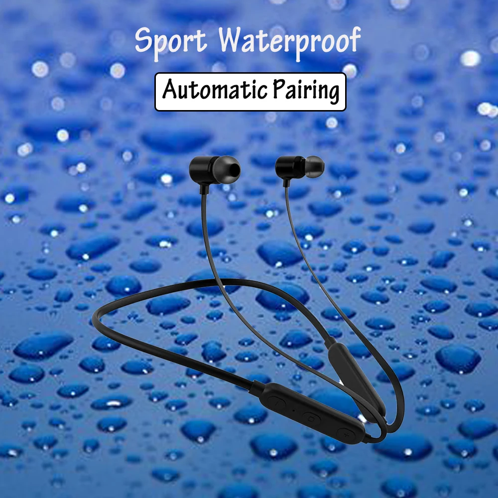 Bluetooth наушники Беспроводные спортивные магнитные с микрофоном Стерео Auriculares для