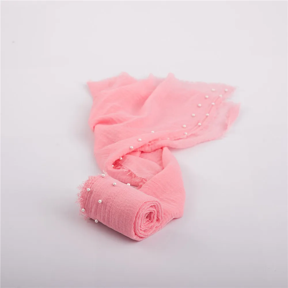 pink Многофункциональный Мягкий реквизит для фотосъемки новорожденных, одеяло для фотосъемки детей, мусульманские обертывания с жемчугом и бисером - Цвет: pink
