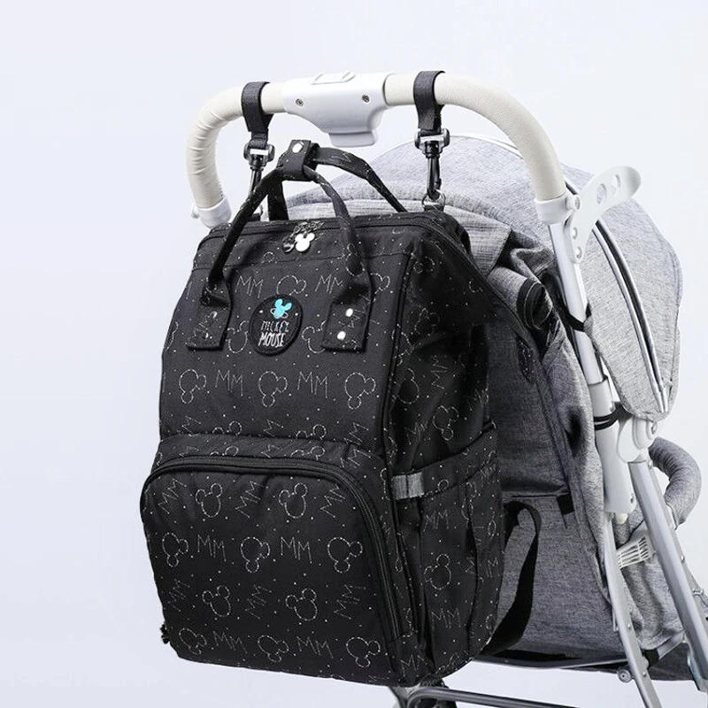 Disney mochila bebe maternidade рюкзак для детских подгузников с usb сумка-Органайзер для детских колясок водонепроницаемая сумка для детских колясок