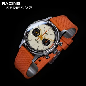 Sugess Pilot Watch ST19 Seagull Movement Swaneck Wristwatches Mechanical Chronograp Sappire Crystal 