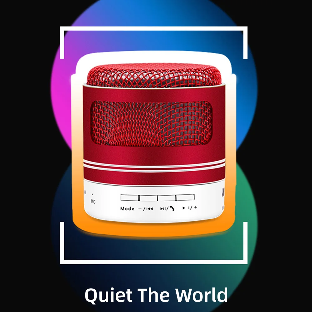 Мини Bluetooth динамик матовый открытый портативный светодиодный музыкальный плеер