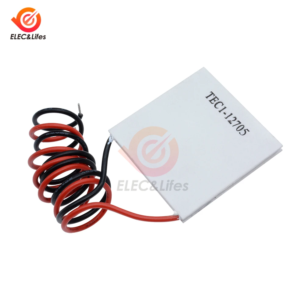 TEC1-12705 Термоэлектрический охладитель Пельтье 12V TEC1-12706 TEC1-12710 TEC1-12715 40*40 мм пластина Пельтье DIY Пельтье Elemente модуль