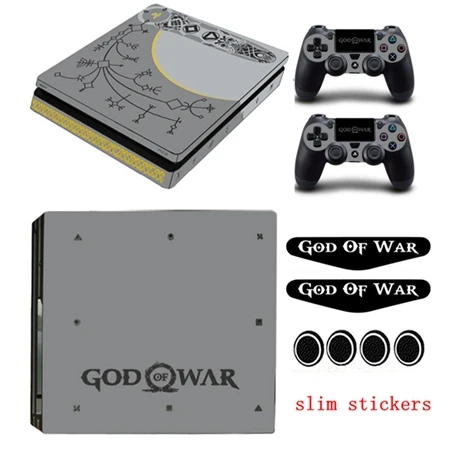 YSP4S2132 Ограниченная серия стикеров God Of War для PS4/PS4 Slim/PS4 PRO консоль и контроллер Обложка виниловая наклейка с подарком - Color: YSP4S2132