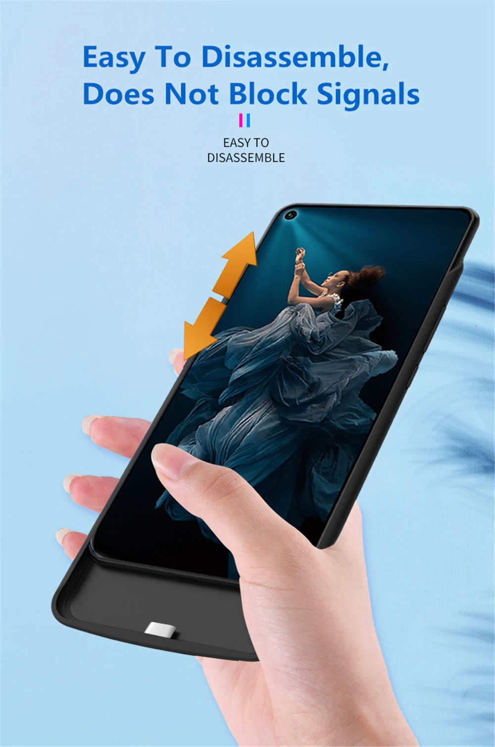 6500 мАч Расширенный чехол для телефона с аккумулятором для huawei Honor 20 чехол для зарядки аккумулятора для huawei Nova 5T Портативный внешний аккумулятор