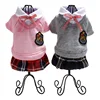 Winter Pet Clothes Warm Girl and Boy Dogs Campus Style Coat Puppy Dog Cat Dress Skirt Sweet Dresses for Small Dog Pet Clothing 1