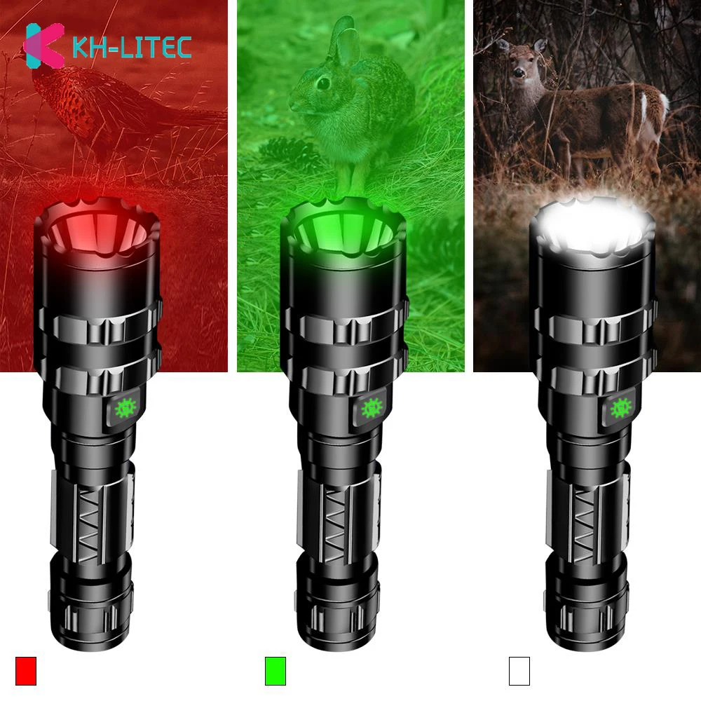 65000Lum 5 Modes Red/Green/White Tactical Flashlight Mini USB L2 Outdoor Hunting Light Waterproof Torch By 18650 | Лампы и освещение