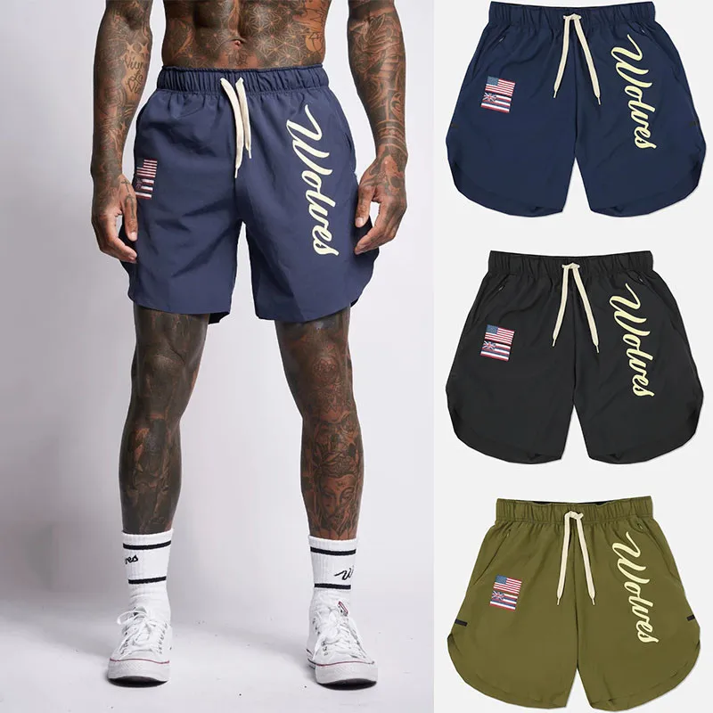 Для бега спортивные мужские шорты Фитнес обучение GITF быстросохнущая пляжные