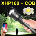 2021 новые XHP160 самая мощная светодиодная вспышка светильник фонарь светильник Xhp90 Перезаряжаемые светодиодный тактический вспышки светильник 18650 Cree Xhp50 Led Фонари