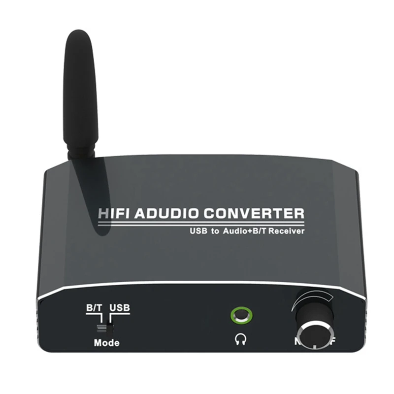 

USB to Audio Converter Bluetooth Receiving Converter Bluetooth 5.0 Audio Input Dual Audio Output At Same Time