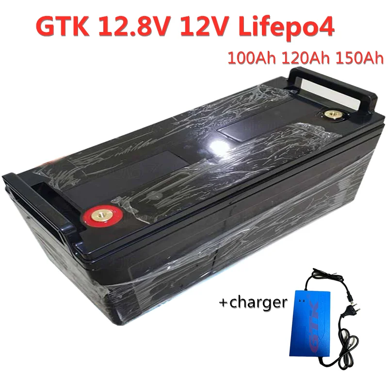 GTK 12 8 V 12v 100Ah 120Ah 150Ah Lifepo4 аккумулятор с BMS для солнечной системы хранения питания и
