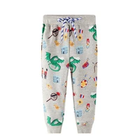 jumping meters new toddler sweatpants for boys girls dragon print fashion kids trousers pants with animals children clothing