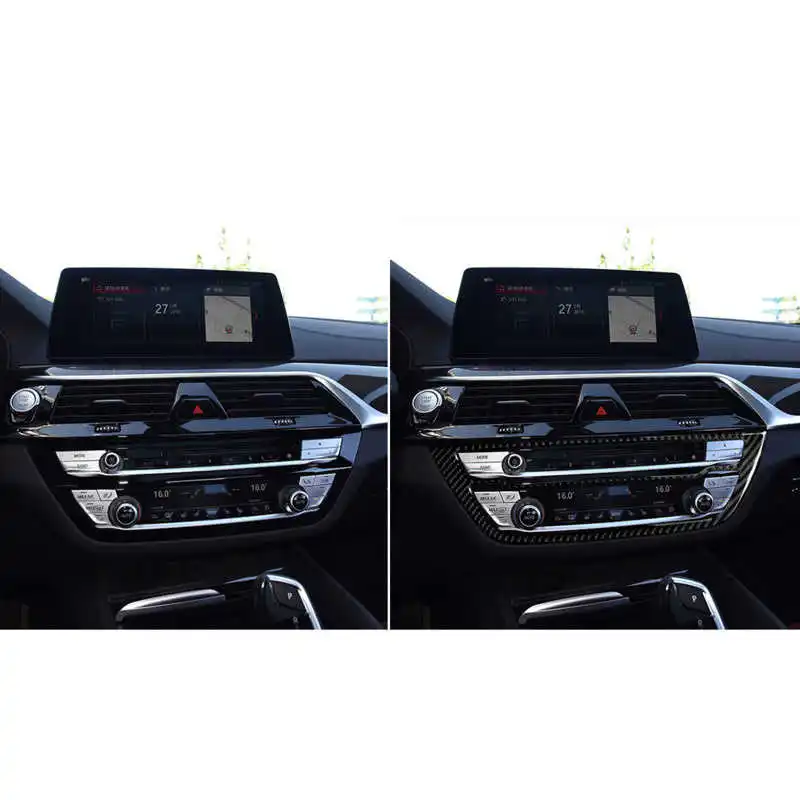 

Fit For BMW 5 Series G38 528li/530li/540li/18 Carbon Fiber Air Conditioner CD Panel Decoration Sticker Car Modification