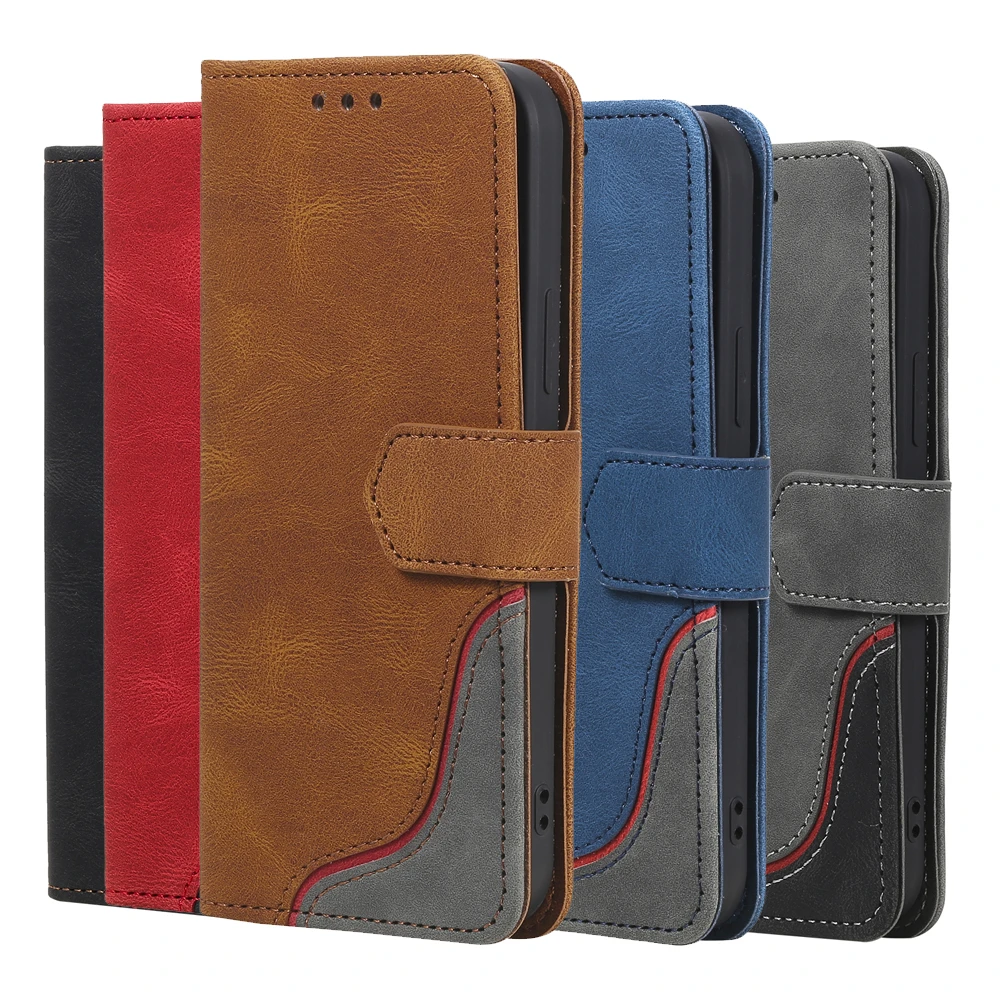 

Flip Leather Wallet Case For Motorola G9 Play G60 G50 G30 G10 G40 Fusion E7 Plus Card Stand Business Phone Holster Cover Bags