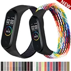 Ремешок для mi band 6 5, нейлоновый спортивный браслет-петля для часов xiaomi Mi band 4 3
