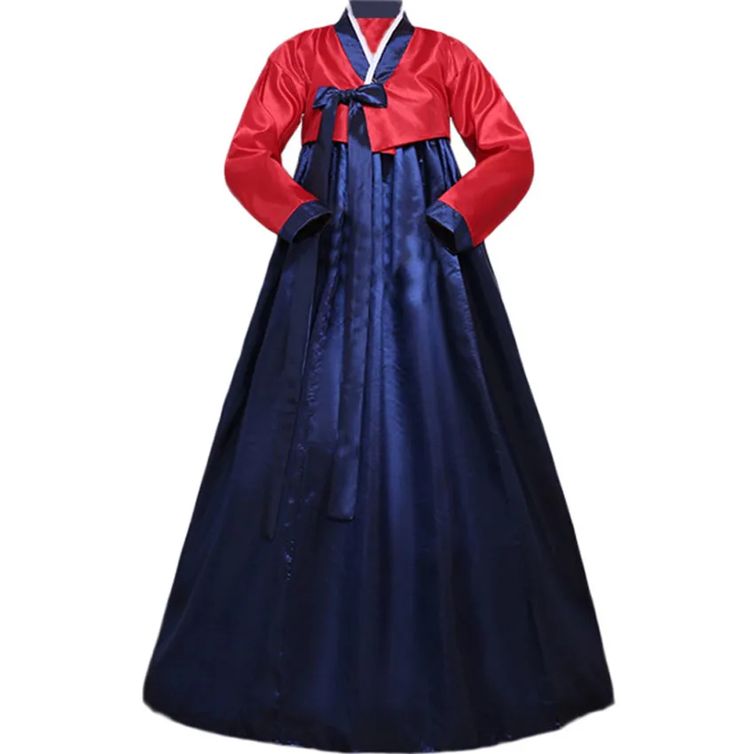 Женское кимоно Hanbok с V-образным вырезом традиционное корейское платье в стиле