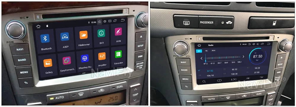 2 Din Android 9,0 авто gps навигации для Toyota Avensis T25 2003 2004 2005 2006 2007 2008 автомобильный dvd-радиоплеер