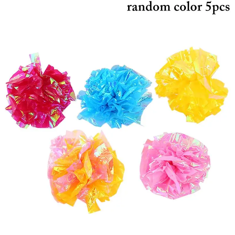 

5 шт. Crinkle игрушка для кошки в виде шара интерактивный морщинка котенок игрушки шар из пленки майлар игрушка для кошки в виде шара KittenTraining зоо...