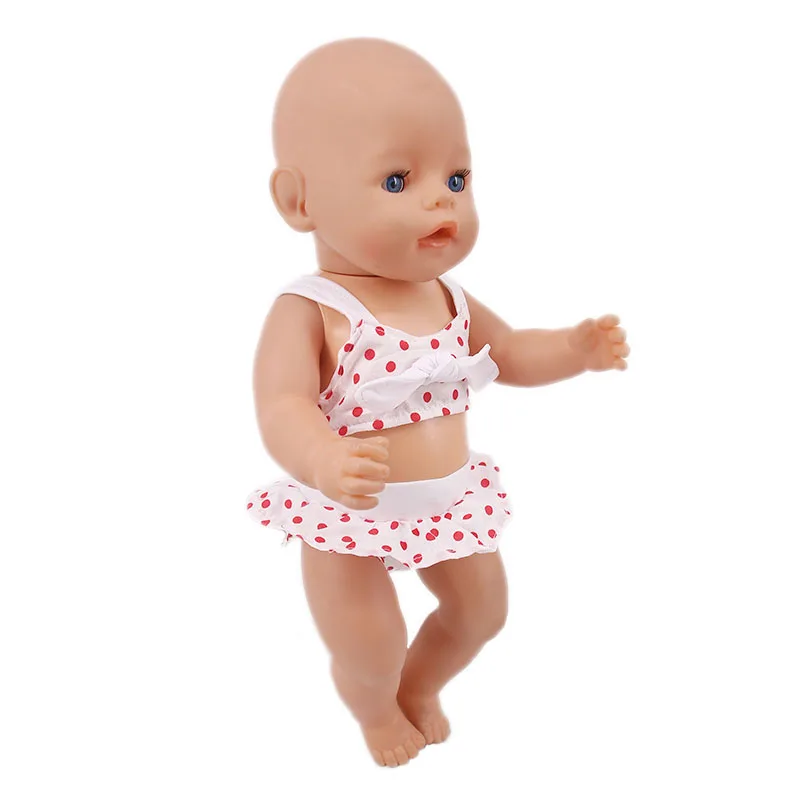 LUCKDOLL маленький свежий, милый купальник подходит 18 дюймов Американский 43cmBabyDoll одежда аксессуары, игрушки для девочек, поколение, подарок на день рождения