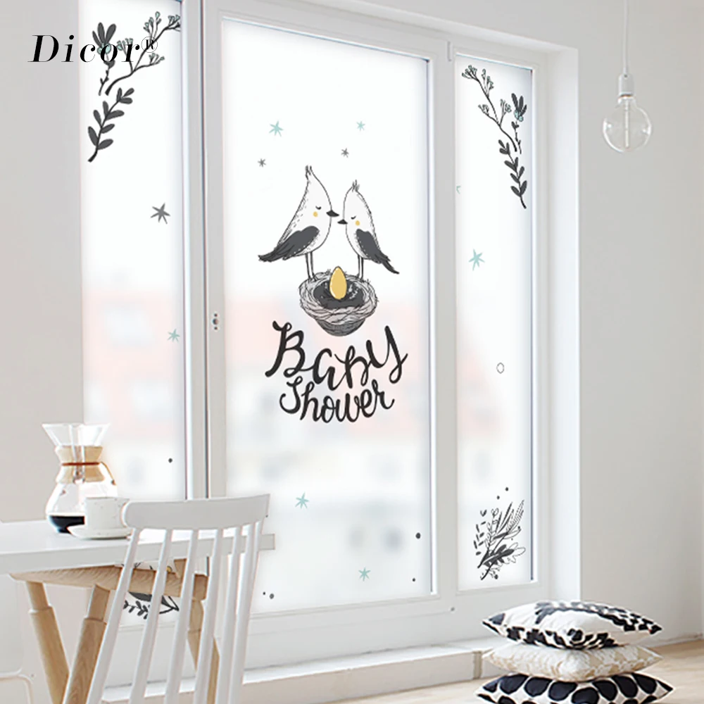 Антистатическая пленка для окна DICOR матовая непрозрачная защиты от непогоды