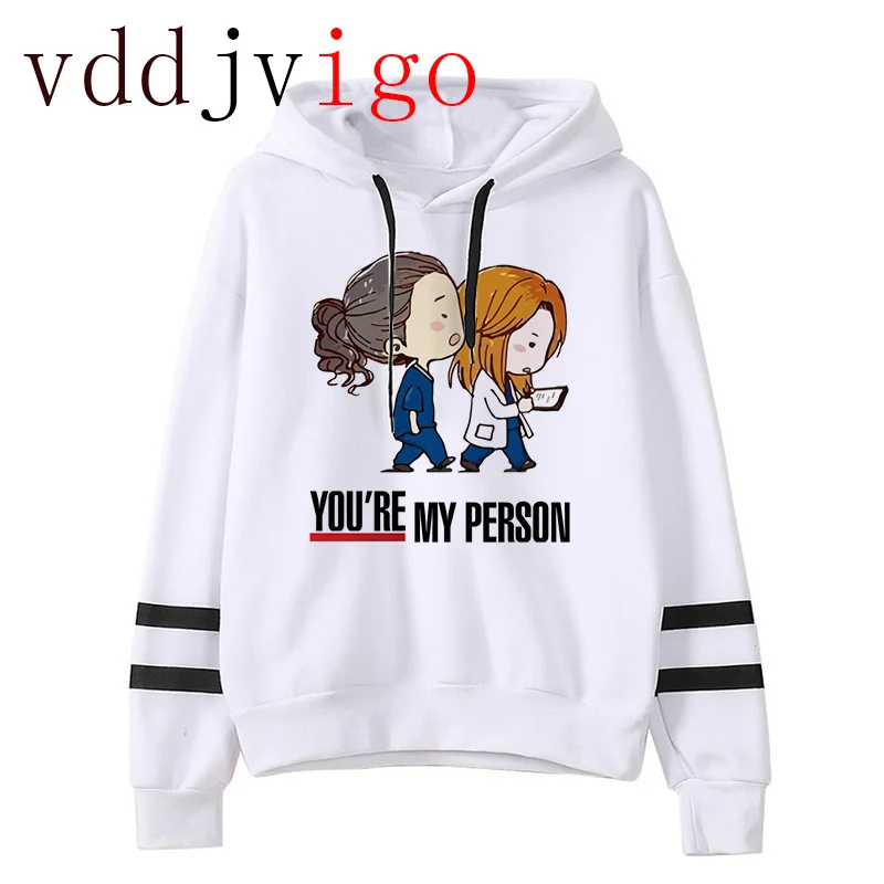 

2021 Women You're My Person 90s Tumblr Sweatshirt Hooded Greys Anatomy Hoodie Pullover Spring Long Sleeve Funny Polyester Female