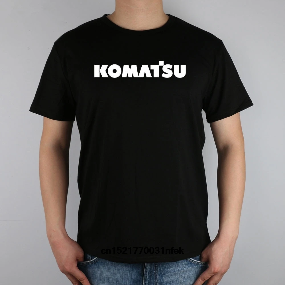 Мужская футболка новинка логотип Komatsu s классические топы забавная для мужчин| |