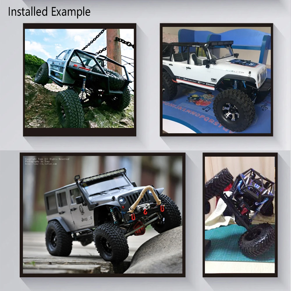 RCRUN Oil Piggyback Shock с дистанционным резервуаром регулируемый для 1/10 RC Crawler Axial SCX10 RR10