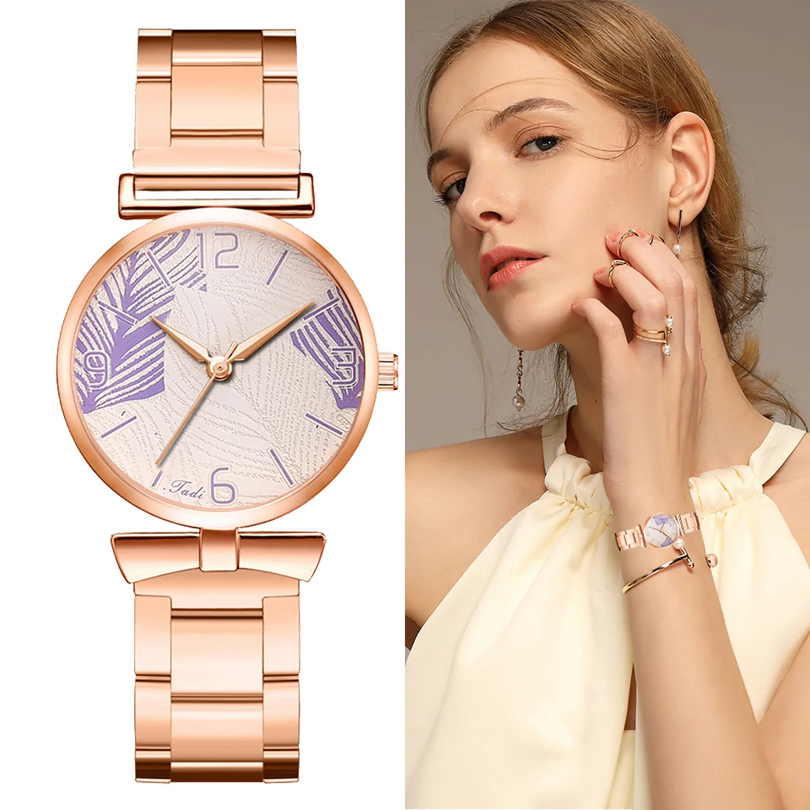 Женские часы модные маленькие Изысканные в европейском стиле браслет для отдыха