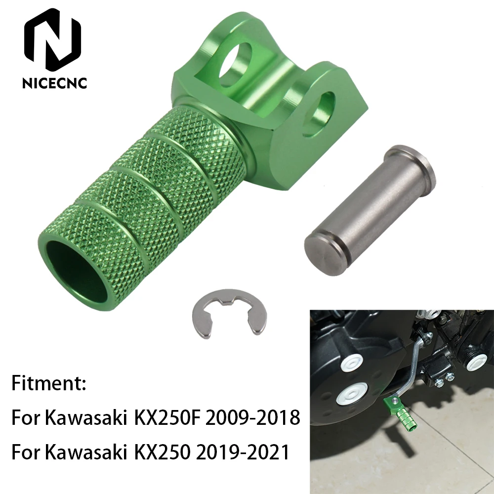 

NICECNC Motocross Gear Shift Lever Step Tip For Kawasaki KX250 2019-2021 KX250F 2009-2018 KX 250 250F F Aluminum Accessories