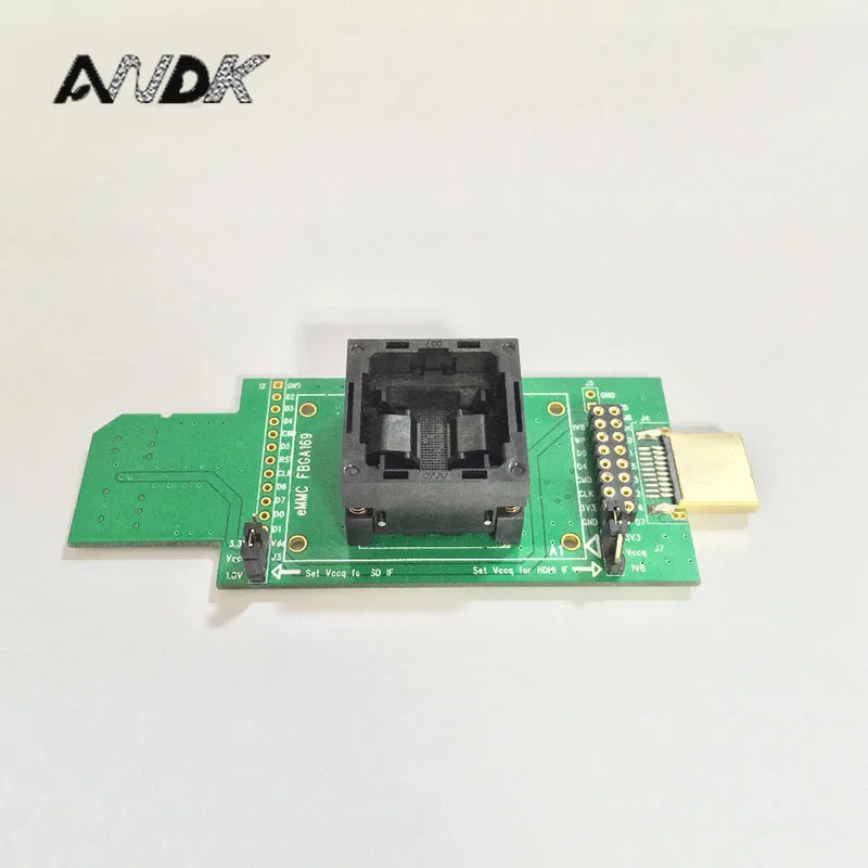EMMC тестовый чип для вспышки eMMC153 разъем eMMC169 BGA169 BGA153 открытая верхняя вспышка