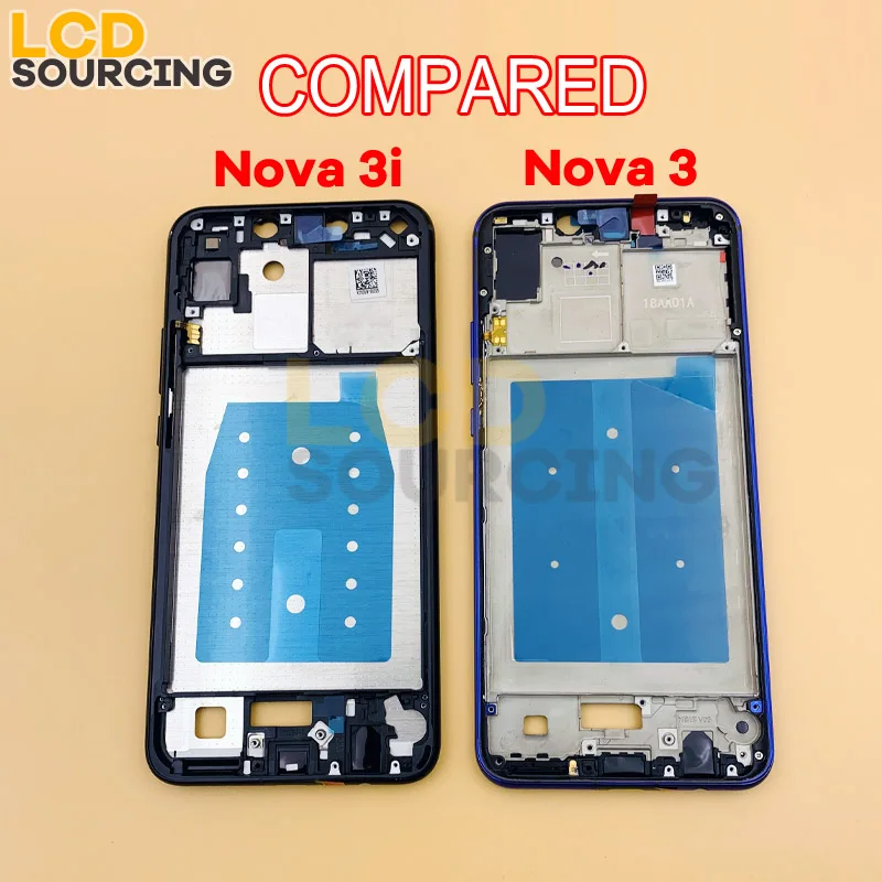 Рамка средняя 6 3 дюйма для Huawei Nova INE-LX1 INE-LX2 передняя рамка 3i PAR-LX1 сменная с боковыми