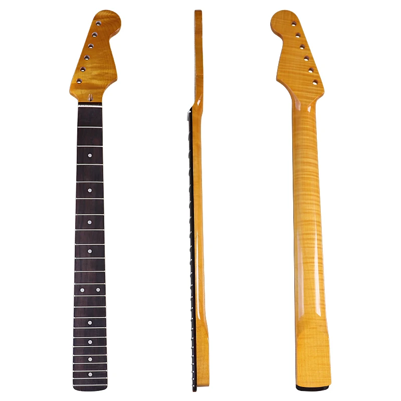 Электрическая гитара Flame maple гриф ST neck Канада пламя клен ширина 5 6 см с высокой