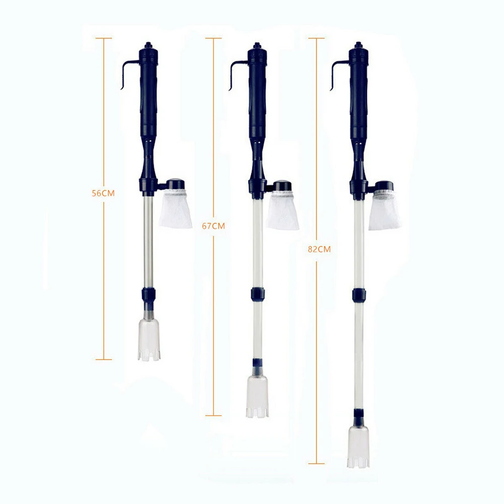 Electric Gravel Cleaner Aquarium Water Change Pump Cleaning Tools Water Changer Siphon for Fish Tank Water Filter Pump