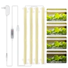 Фитолампа с регулируемой яркостью для выращивания растений в помещении, светодиодсветильник для выращивания растений, гидропоника, 4 шт., с двусторонними лентами