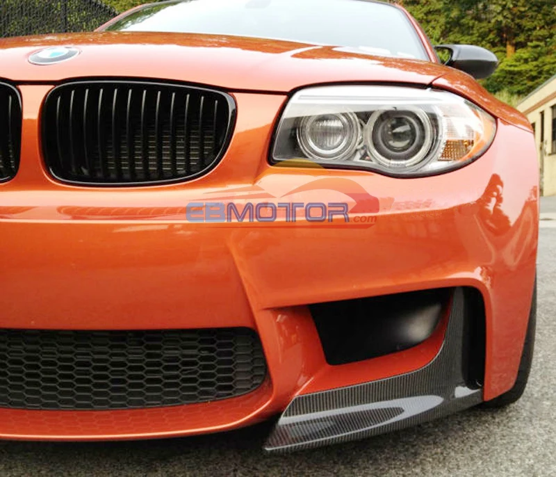 AP Стиль Настоящее карбоновое волокно передний разделитель Спойлер 1 пара для BMW E82