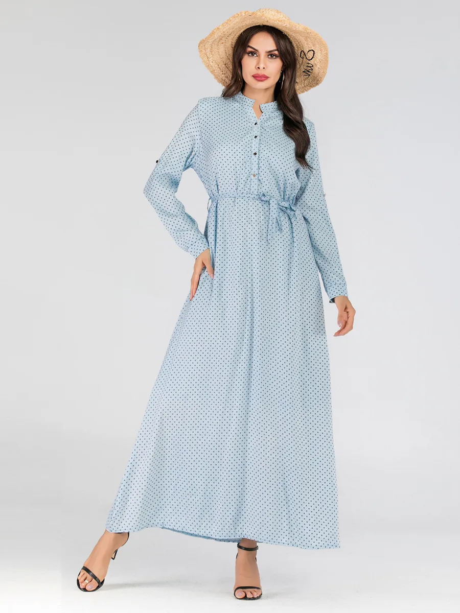 Женское однобортное платье из хлопка и льна литературное однотонное с принтом