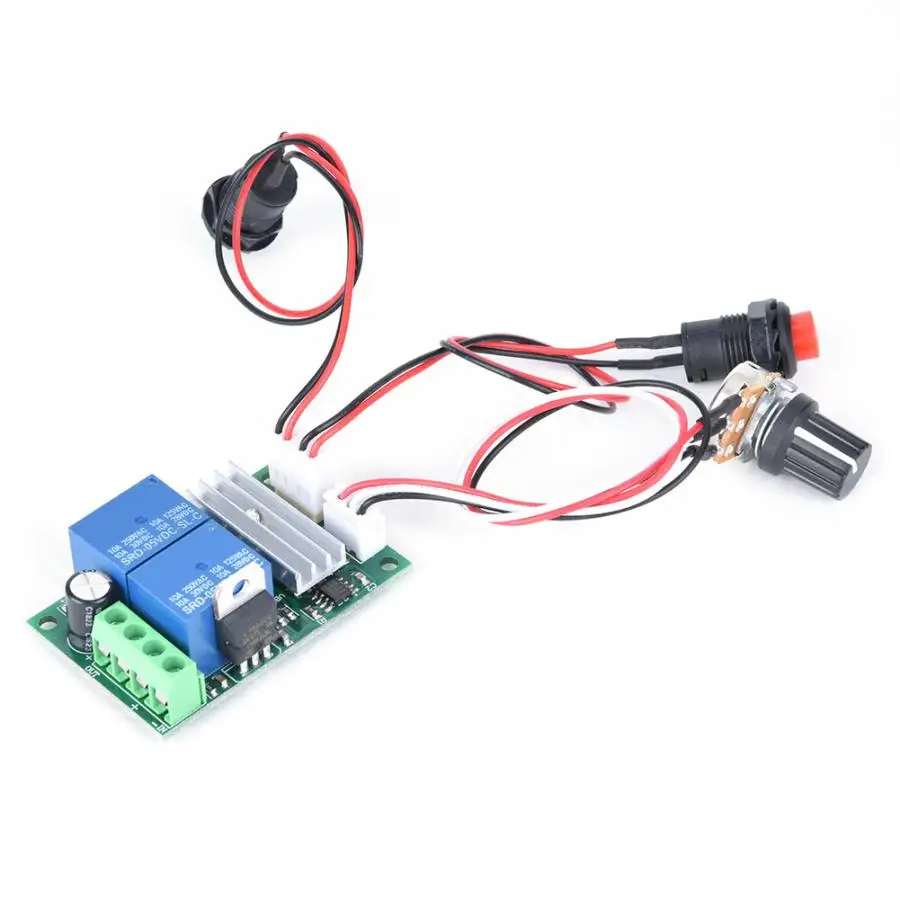 Мягкий пусковой PWM DC регулятор скорости двигателя 6~ 24 В CW CCW переключатель вращения контроллер беззамочные Переключатель Регулятор Двигателя