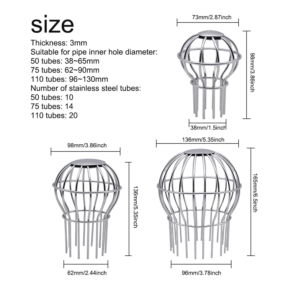

Drain Balcony Garden Debris Tool Floor Outdoor Stainless Steel Stops Leaves Filter Strainer Anti-clogging Cleaning Gutter Guard